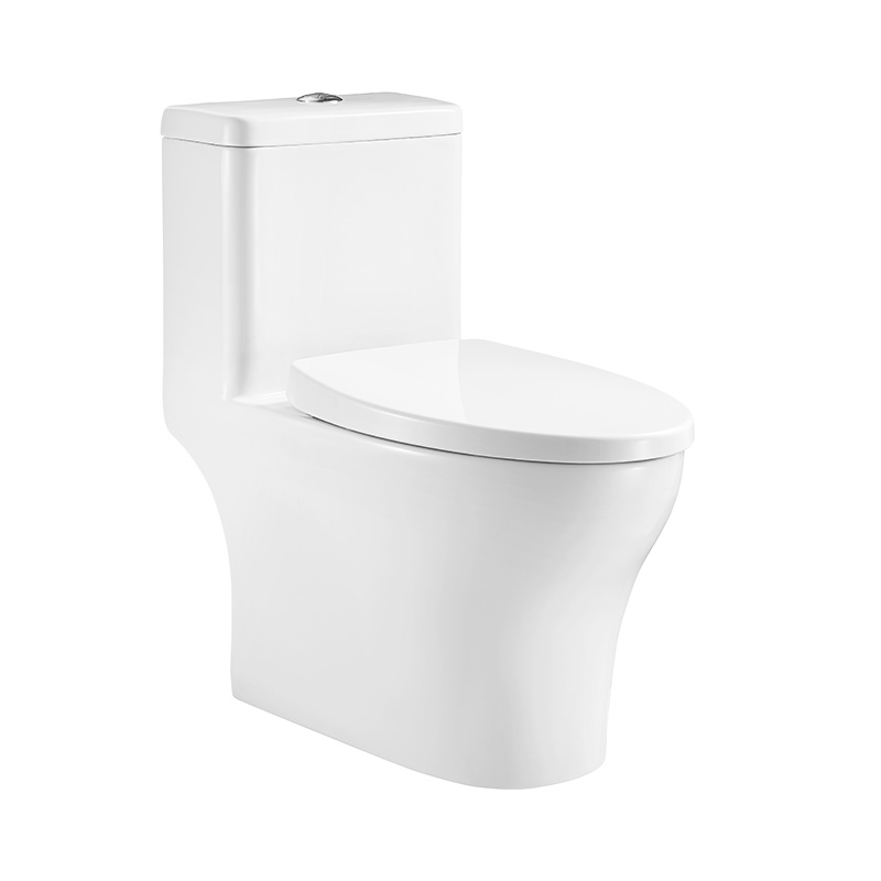 惠达卫浴家用地排喷射虹吸马桶 连体超漩式节水防臭防溅家用坐便器6299 虹吸式 自洁釉面