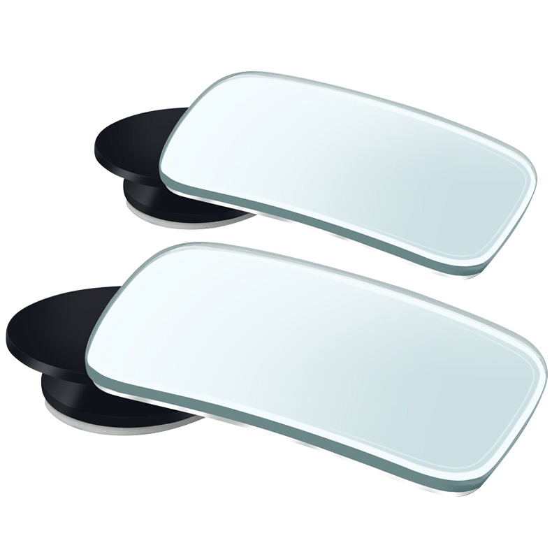 迈古(MG)汽车后视镜倒车小圆镜汽车后视镜盲点镜高清360度广角反光辅助镜 方形1对