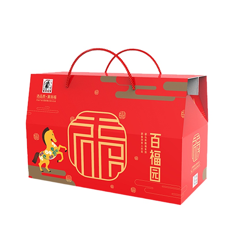 塞翁福百福园礼盒南北干货过年送礼香菇银耳灰枣礼盒