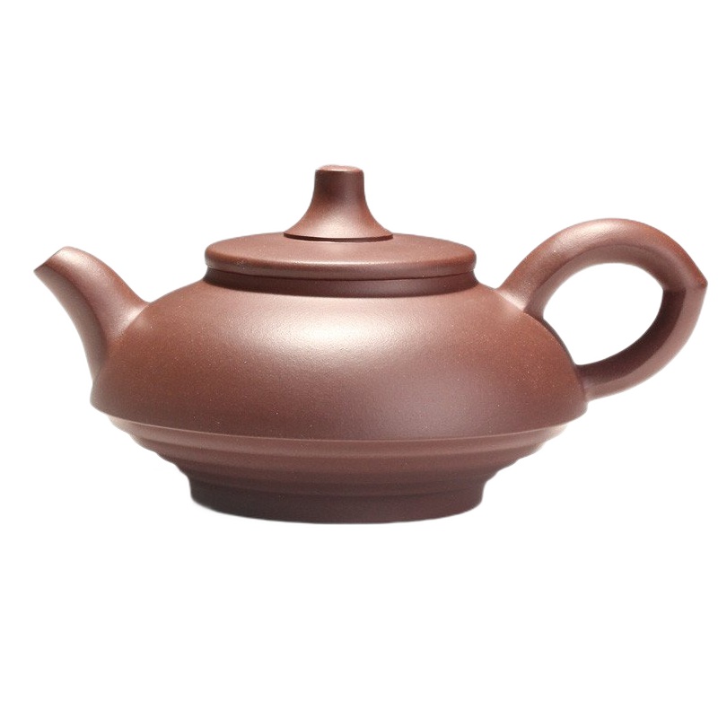 [子冶]280cc 玉扁壶 原矿老紫泥 宜兴紫砂壶全手工茶具正品