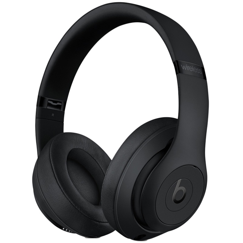 [精密音质]Beats Studio3 Wireless 录音师无线3代 头戴式蓝牙无线耳机 带麦降噪 哑光黑色