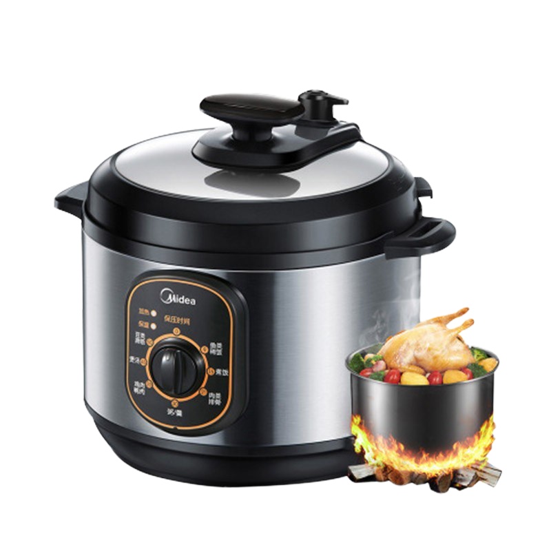 美的(Midea)电压力锅 4L机械式电高压锅家用高压煮饭煲汤12PCH402A