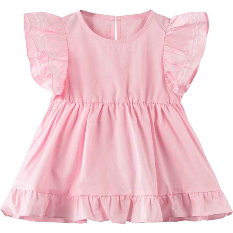 童泰(TONGTAI)夏季款婴儿衣服1-4岁女宝宝飞袖裙衫女婴儿外出裙衫儿童裙子