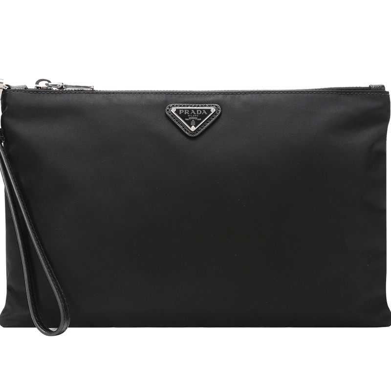 普拉达 PRADA Nylon 手拿包 三角LOGO标尼龙2NH006 男士手拿包