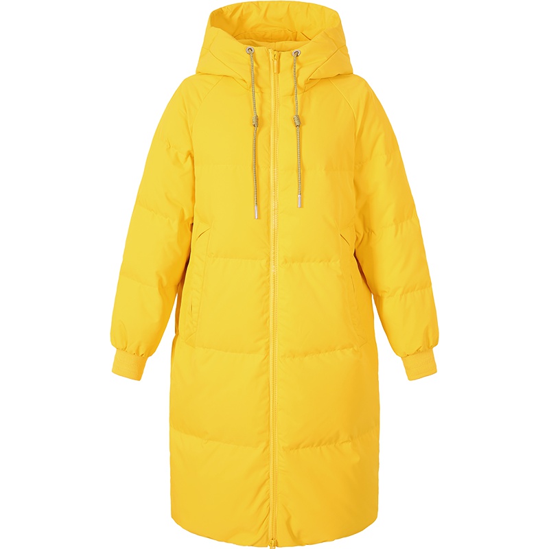 艾莱依2019秋冬新款韩版宽松H型羽绒服中长款女装大衣