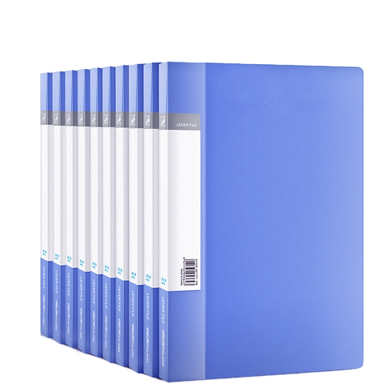 得力(deli)10只A4金属单强力夹+插页袋硬文件夹 大容量试卷资料夹诗朗诵签约夹板 文件收纳办公用品27018