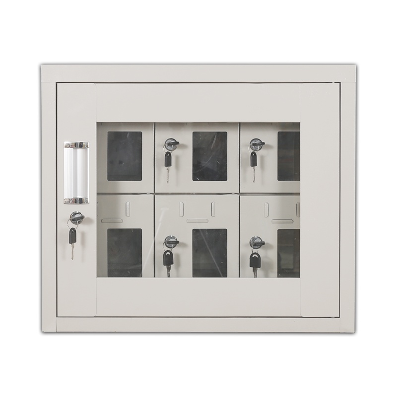 振奥 钢制手机充电柜存放柜 单位员工手机保管柜 6门手机存放柜带外门