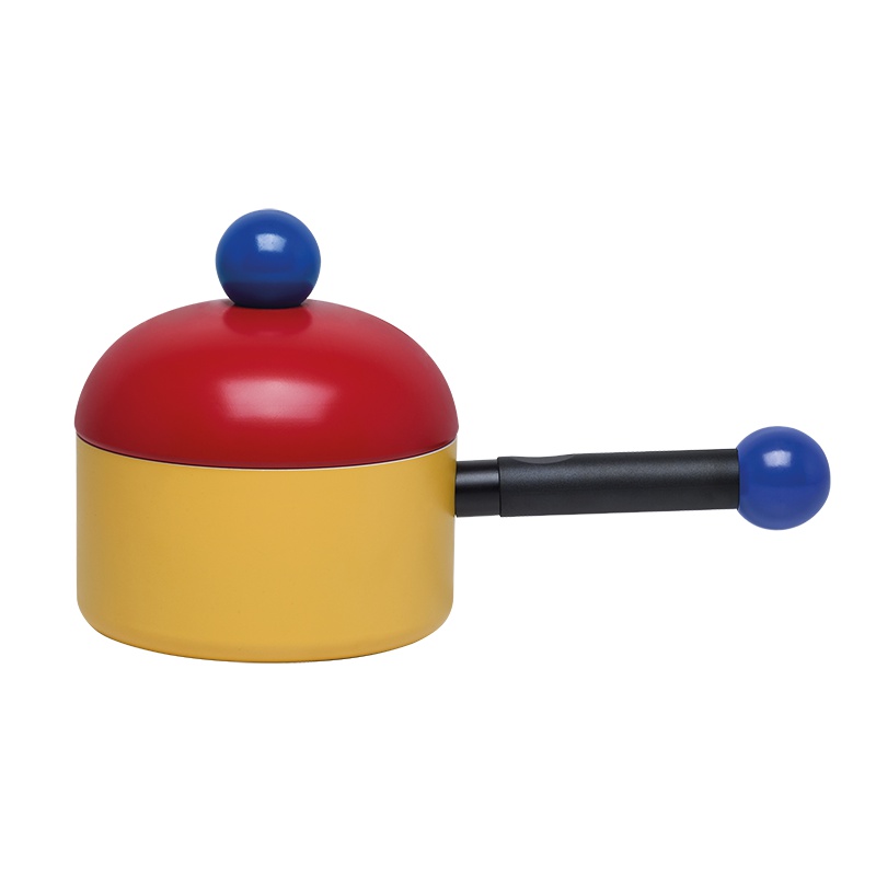 TVS意大利进口锅具限量周年纪念款bubble pan长柄汤锅不粘锅奶锅16cm带盖燃气炉适用