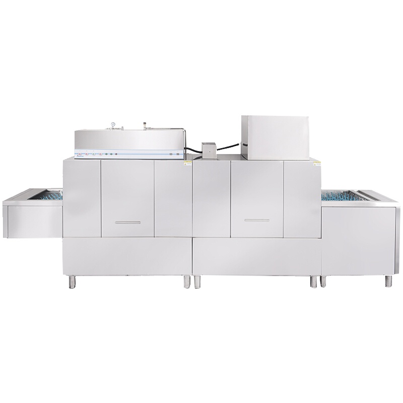 圣托(Shentop)单位厨房隧道式刷碗机 304不锈钢洗碟机 单杠双喷淋带烘干长龙式洗碗机 STW-L40B