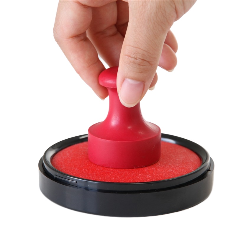 得力9870快干印台(红)(只)