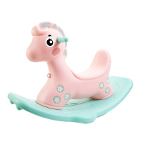 澳乐 儿童木马摇 摇马玩具婴儿大号摇马宝宝健身户外两用小木马(一个装) 木马摇