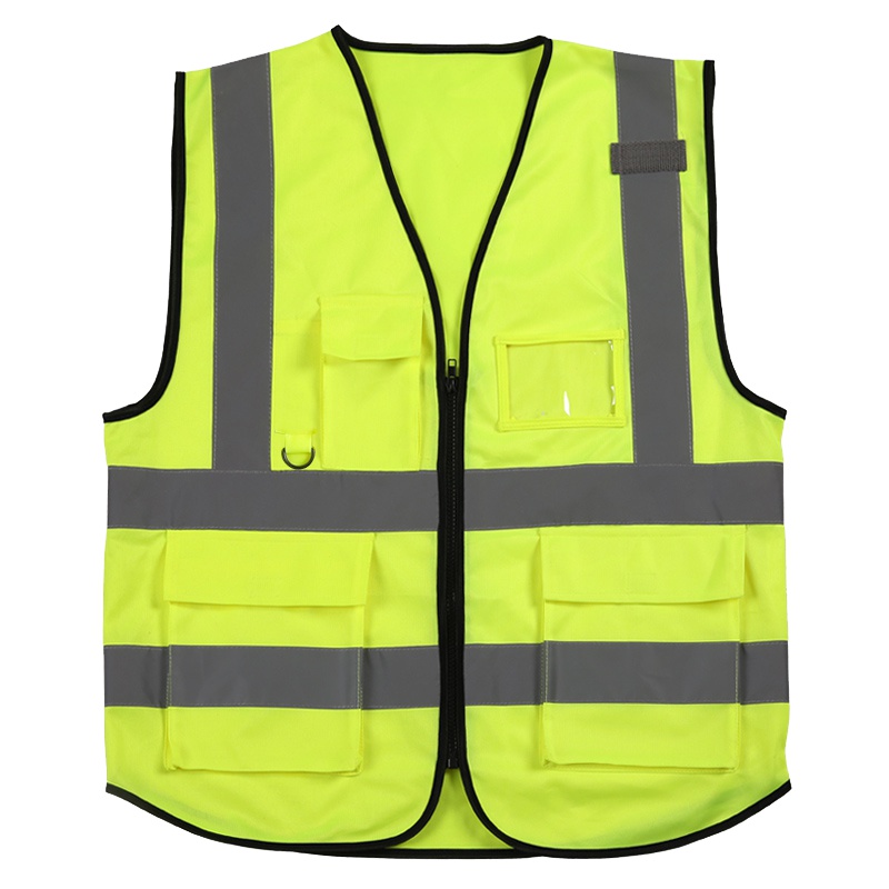 趣行 高亮多袋反光背心 均码反光衣 安全指挥应急救援夜跑骑行马甲