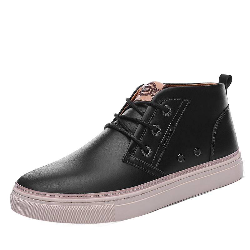 Dickies男鞋春季高帮鞋子男韩版潮流休闲鞋男士皮鞋学生平底板鞋163M50LXS95