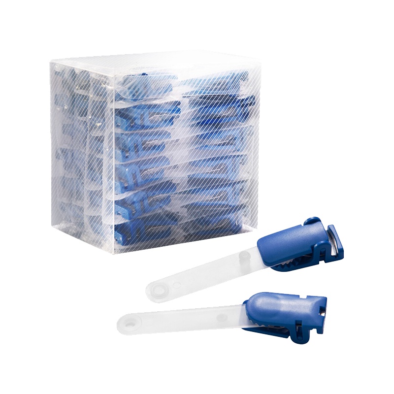 优和(UHOO)6702胸牌夹扣卡套挂扣工作牌夹子胸卡上岗证车间员工扣卡夹24只装