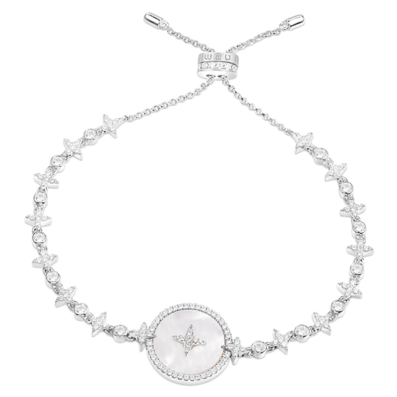 apm MONACO 星星珍珠母贝手链女简约 925银送恋人AB3582XNA