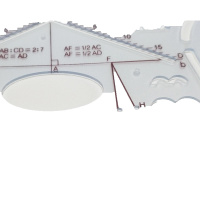 丛林狐2013型战术级联合作战指挥尺军训作业尺多用处学习尺标图尺军迷用品透明