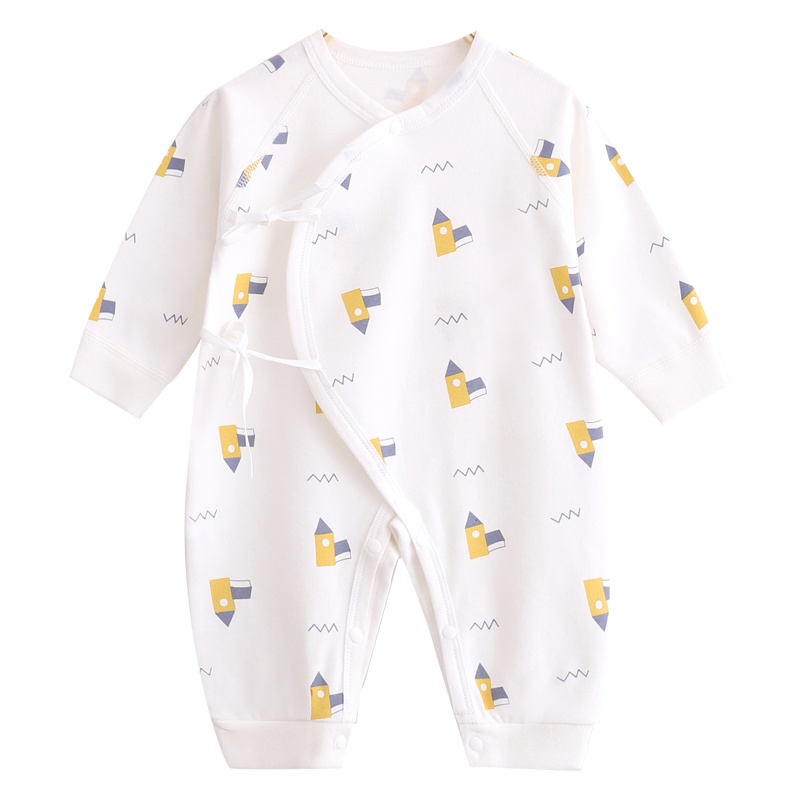 婴儿连体衣四季纯棉新生儿哈衣男女初生宝宝无骨和尚服