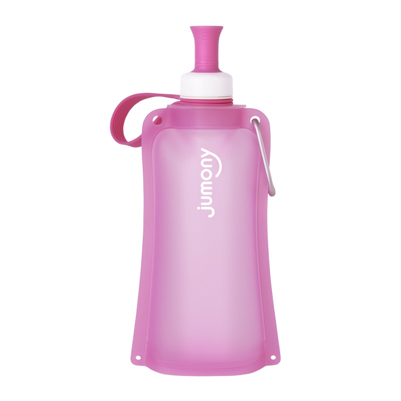 Sillymann 朱莫妮卡扣款 可折叠便携硅胶水袋 550ml 粉红色