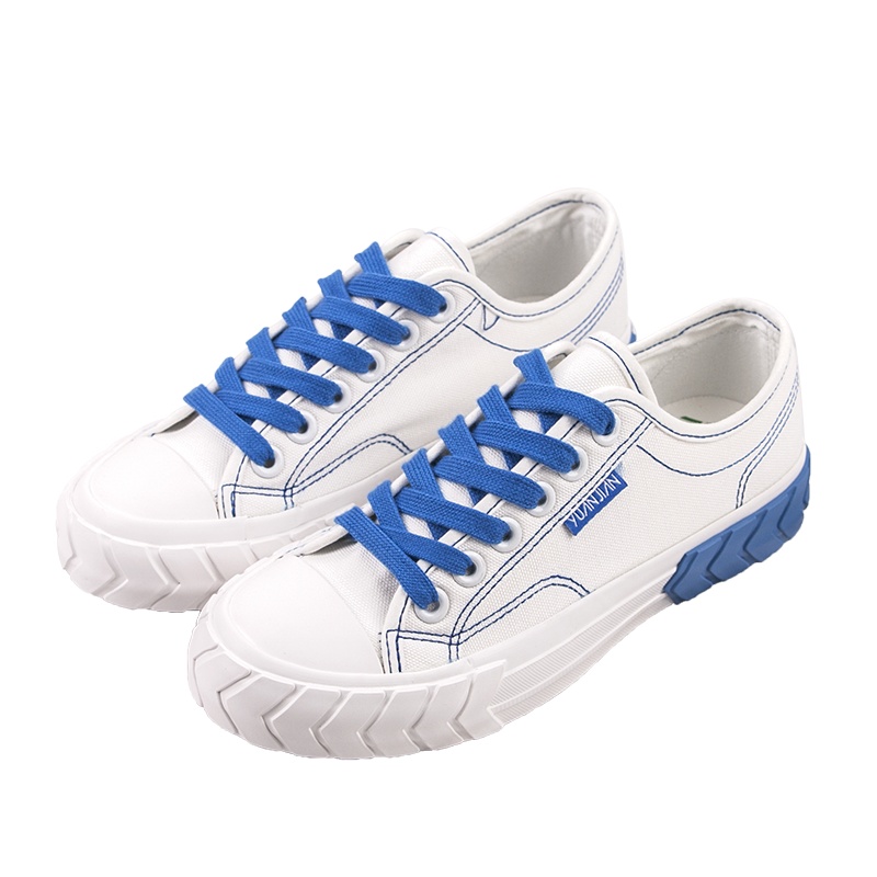 帆布鞋女2020春季新款复古轮胎鞋底女学生韩版百搭小白鞋潮流板鞋