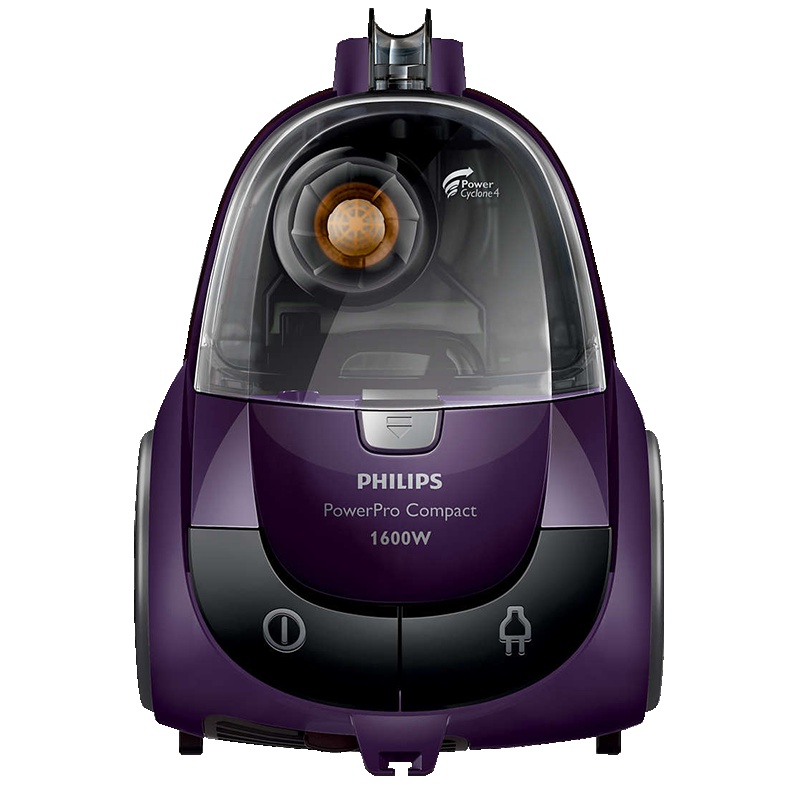 飞利浦(Philips)吸尘器FC8472/81家用无尘袋1600W大功率(魔幻紫) 第四代飓风离尘FC8471升级版