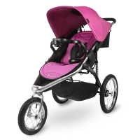 美国BABY TREND减震婴儿推车可坐可躺 0-3岁宝宝避震伞车 户外漫步避震三轮伞车承重15KG 重11.5KG