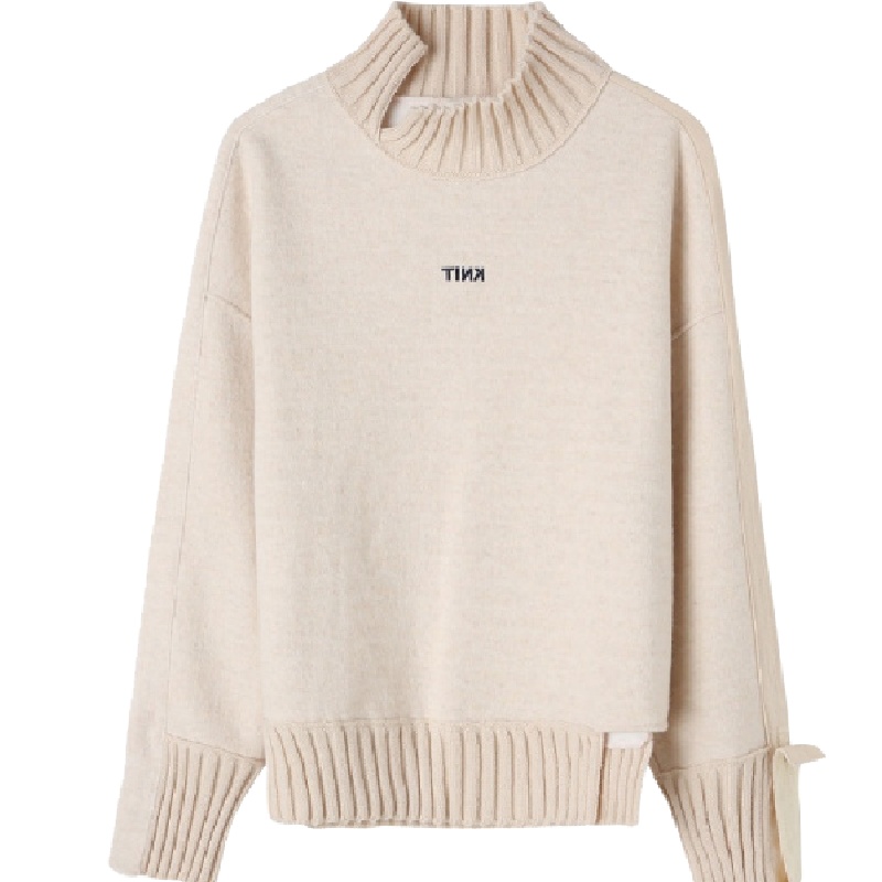 高领毛衣女秋冬季女装套头显瘦宽松针织打底衫很仙的毛针织衫60007455