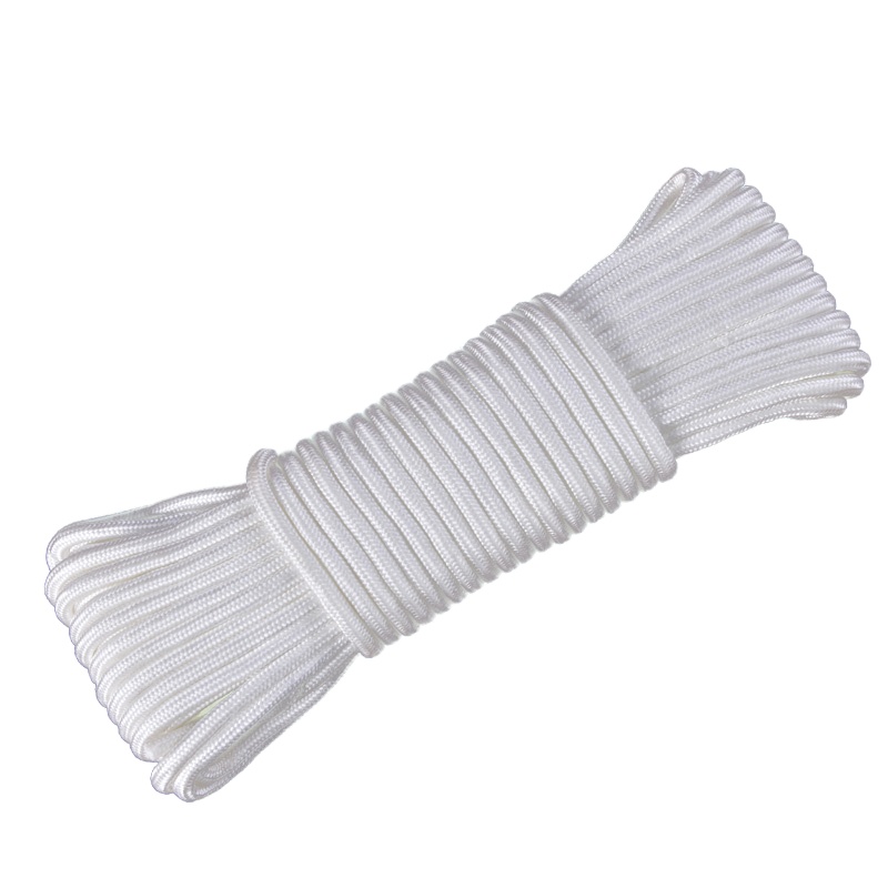 军根 纯尼龙绳编织绳子涤纶绳丙纶绳户外大棚车用捆绑绳拉绳 8mm-50米