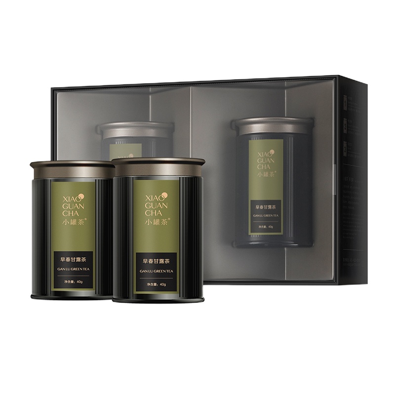 小罐茶 明前早春甘露茶特级绿茶新茶茶叶礼盒装40g*2