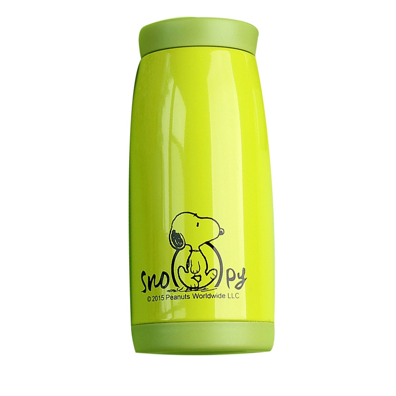 史努比(SNOOPY)真空保温杯男女可爱不锈钢杯子大肚杯创意车载便携随手水杯 350ML DM-2037B