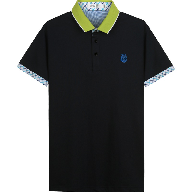 HODO红豆男装男士Polo衫 夏季新品商务休闲翻领短袖T恤微弹针织刺绣POLO