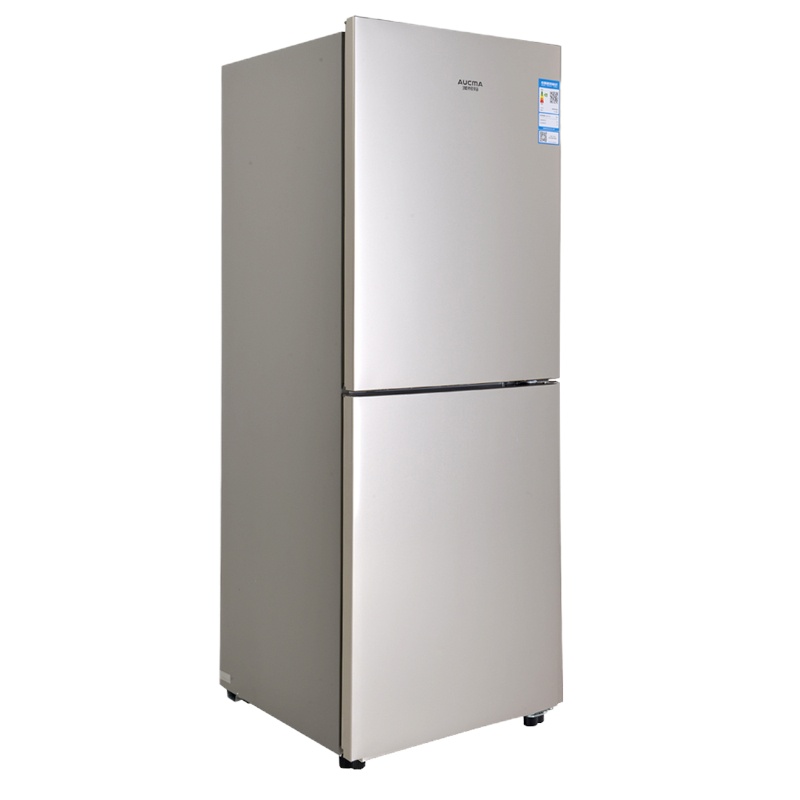 澳柯玛(AUCMA)BCD-196WH风冷无霜双门电冰箱家用节能静音196升 炫金
