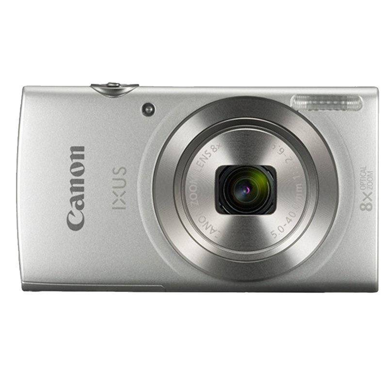 佳能(Canon)IXUS 175 (16G卡+包)数码相机 银色套装版 CCD传感器 2.7英寸显示屏 2000万像素