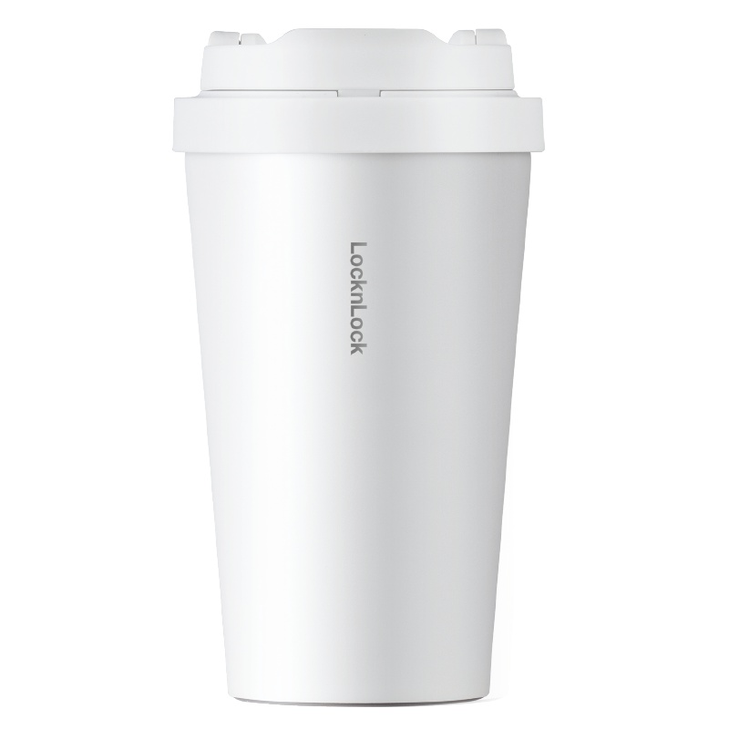 乐扣乐扣(LOCK&LOCK)元气弹跳咖啡杯商务办公马克杯便携车载大容量保温杯随行杯 400ML LHC3271