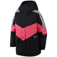 adidas阿迪达斯三叶草女服棉服撞色拼接运动休闲服FQ2414