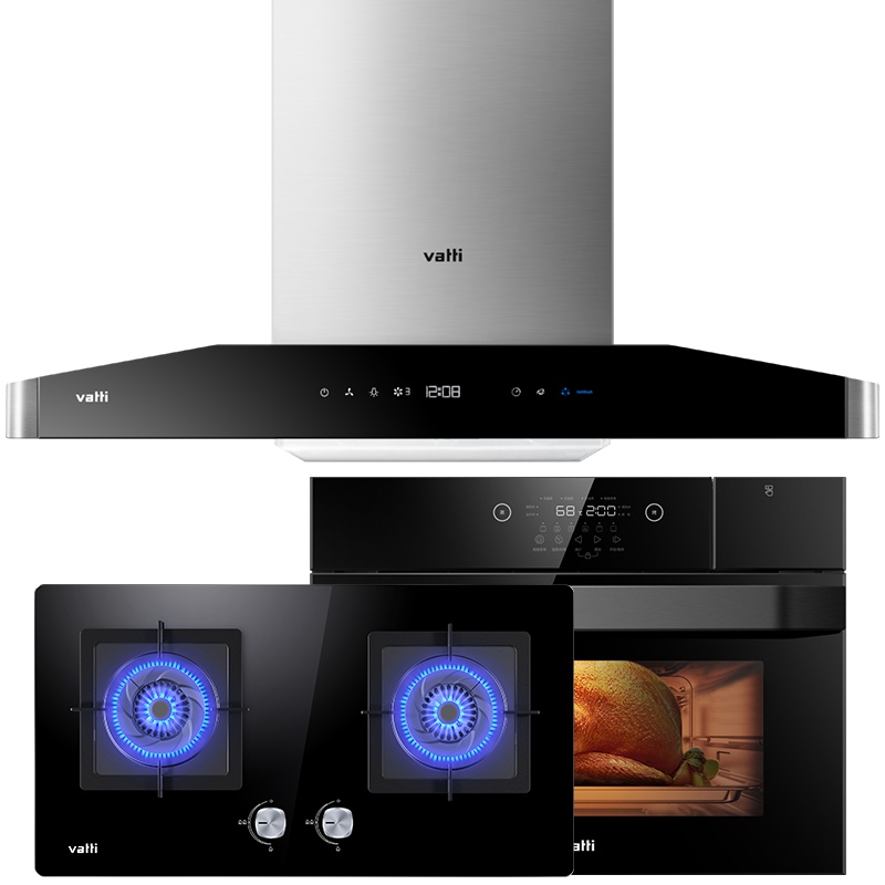 华帝(vatti)i11097+55B+04 21立方欧式烟灶套餐 油烟机燃气灶具 蒸水洗 4.2大火力灶 天然气