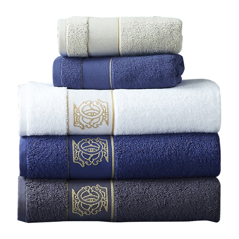 康尔馨五星级酒店浴巾男纯色加大毛巾柔软加厚浴巾家用纯棉吸水卢森堡浴巾