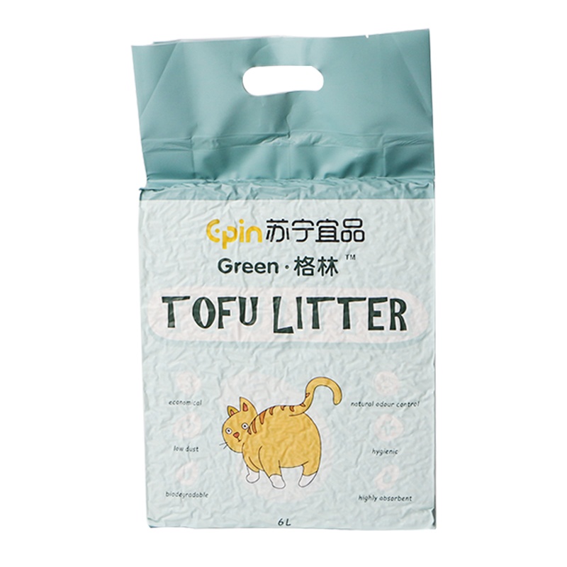 苏宁宜品×Green·格林联名豆腐猫砂除臭结团原味混合猫砂2.4kg*4袋装(2袋原味+2袋混合组合)