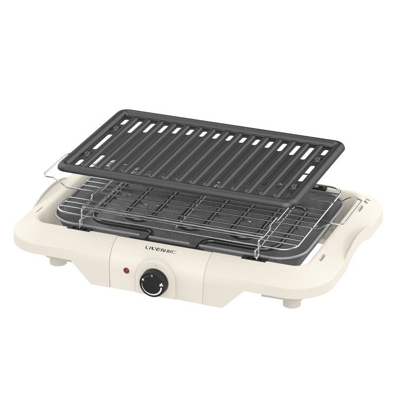 利仁(Liven)烧烤盘家用煎烤盘电烤炉多功能料理锅无烟烤肉机电烤盘不粘烤串机便携式烧烤盘KL-J362A