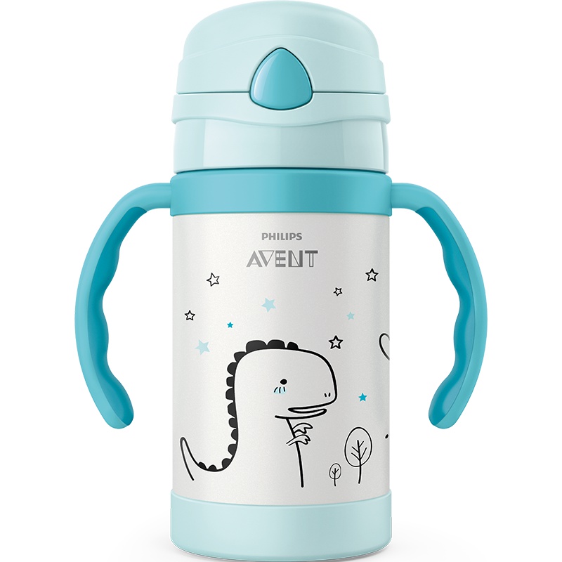 飞利浦新安怡保温用品小恐龙保温杯300ml