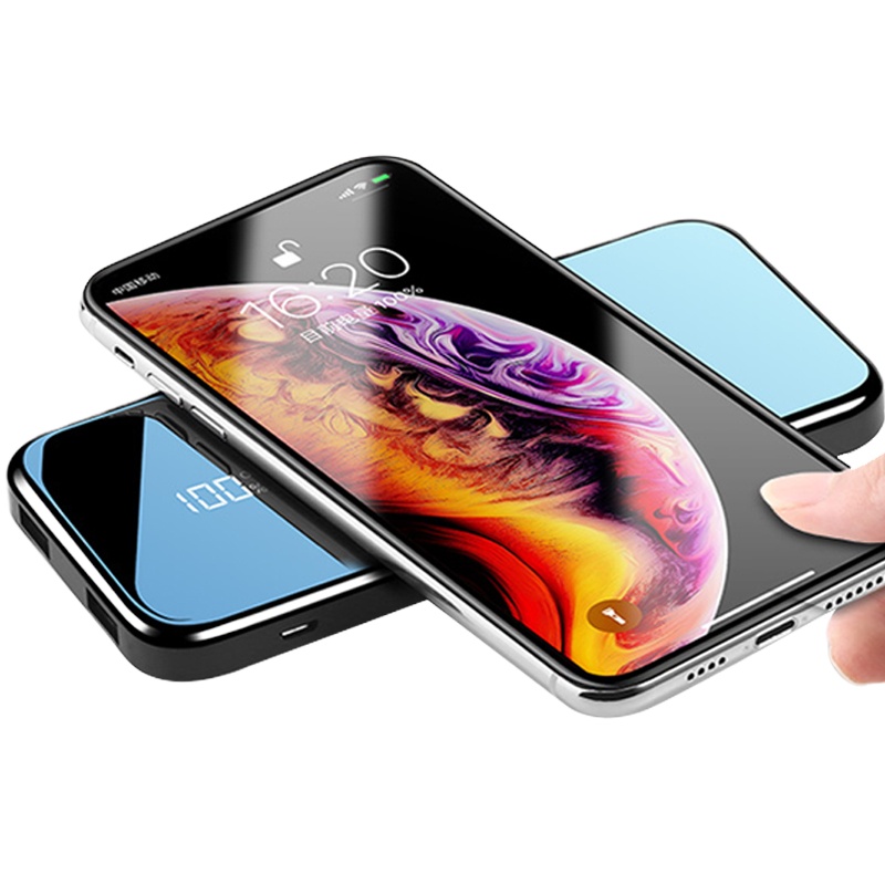 SooPii P2 双全屏无线充移动电源 无线充电宝 10000MA 超薄便携手机移动电源