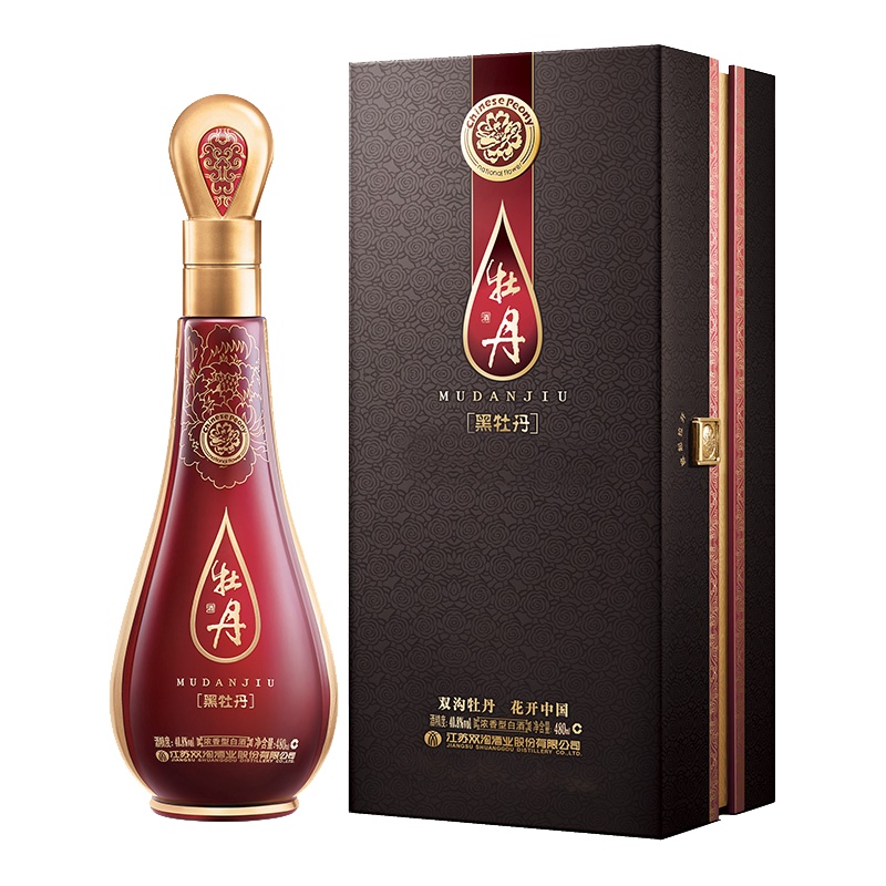 双沟 黑牡丹精装版 40.8度480ml 单瓶装 浓香型白酒