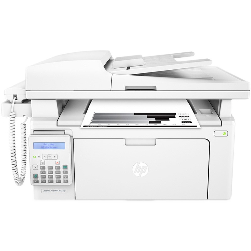 惠普/HP M132fp/132A/132SNW黑白激光网络打印机复印扫描传真机一体机A4替HP M1216NFH HP M128FP HP132FN办公商务打印机 套二