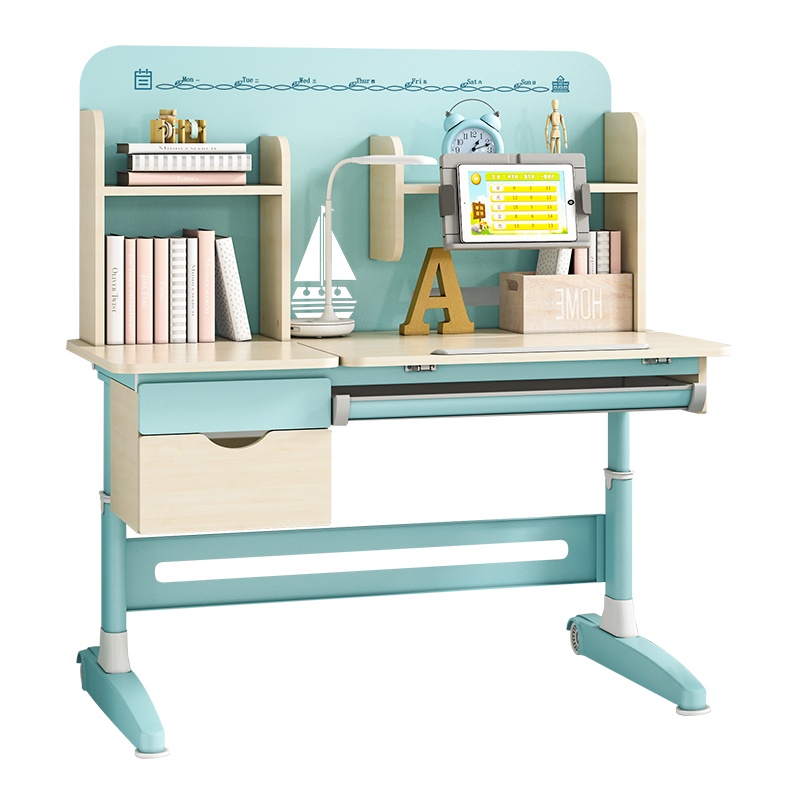 顾家家居儿童学习桌小学生课桌男女孩写字桌椅可升降实木家用书桌椅套装