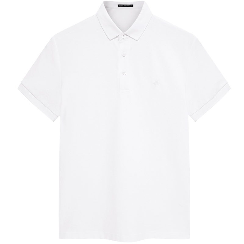 太平鸟男装夏新款时尚刺绣多色短袖POLO恤青年纯色韩版翻领T恤潮