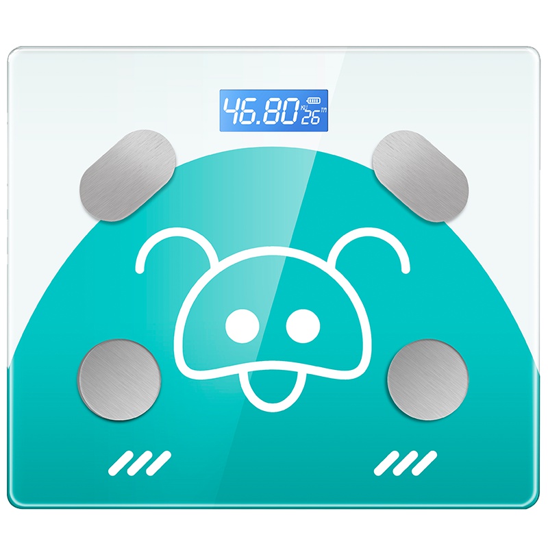 朗康LK-9117智能蓝牙脂肪健康人体秤 称重体重秤脂肪秤体脂秤 家用商用健康秤精准人体称 绿色