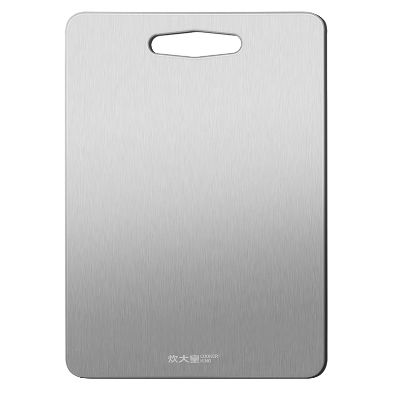 炊大皇(COOKER KING)304不锈钢砧板 厨房切菜板 家用切水果 擀面揉面板 防霉不开裂 易清洗砧板CB38JG
