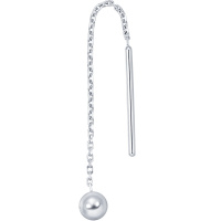 周生生(CHOW SANG SANG)Pt950铂金耳饰Ear Play耳玩圆球单边耳线耳环 定价