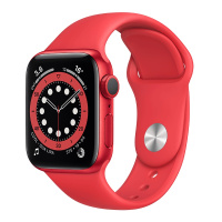 Apple Watch Series 6 40毫米 GPS版 红色铝金属表壳 红色运动表带 智能手表