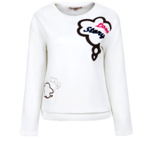 【福利款】拉夏贝尔贴布绣长袖百搭卫衣