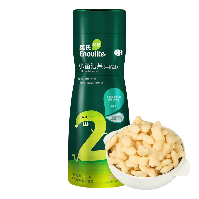 英氏忆格小鱼泡芙(牛奶味)40g